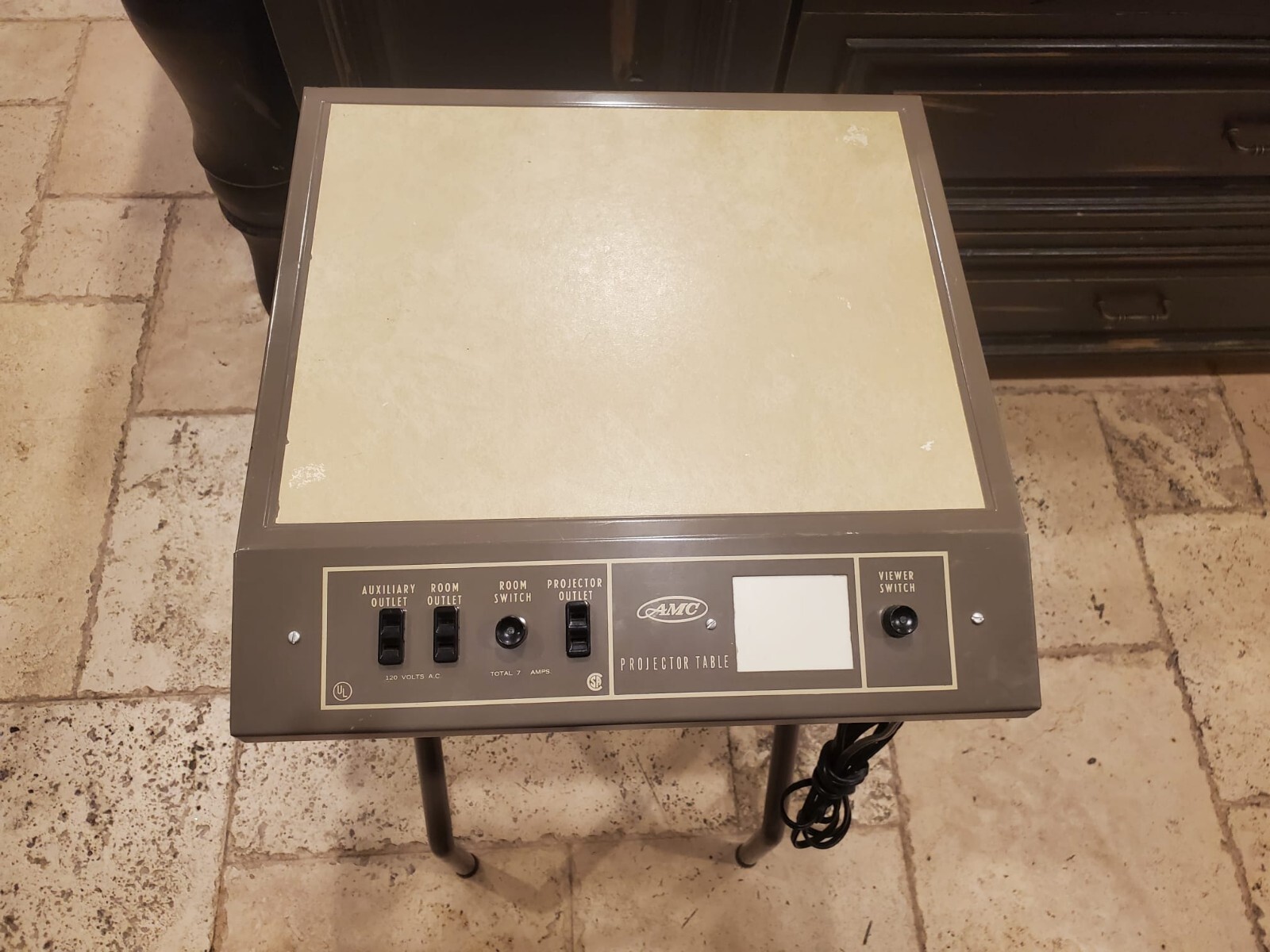 Vintage AMC Projector Projection Table w/ Room Switch Auxiliary ETC.