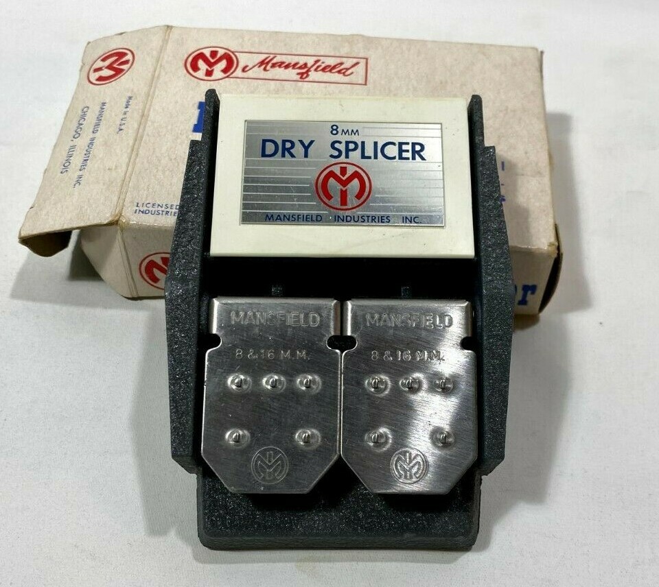 Vintage 8mm 16mm Movie Film Splicer Mansfield Chicago Illinois USA (SUPER CLEAN)