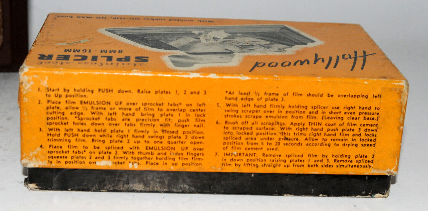 Hollywood Stainless Steel Splicer for 8mm-16mm Film