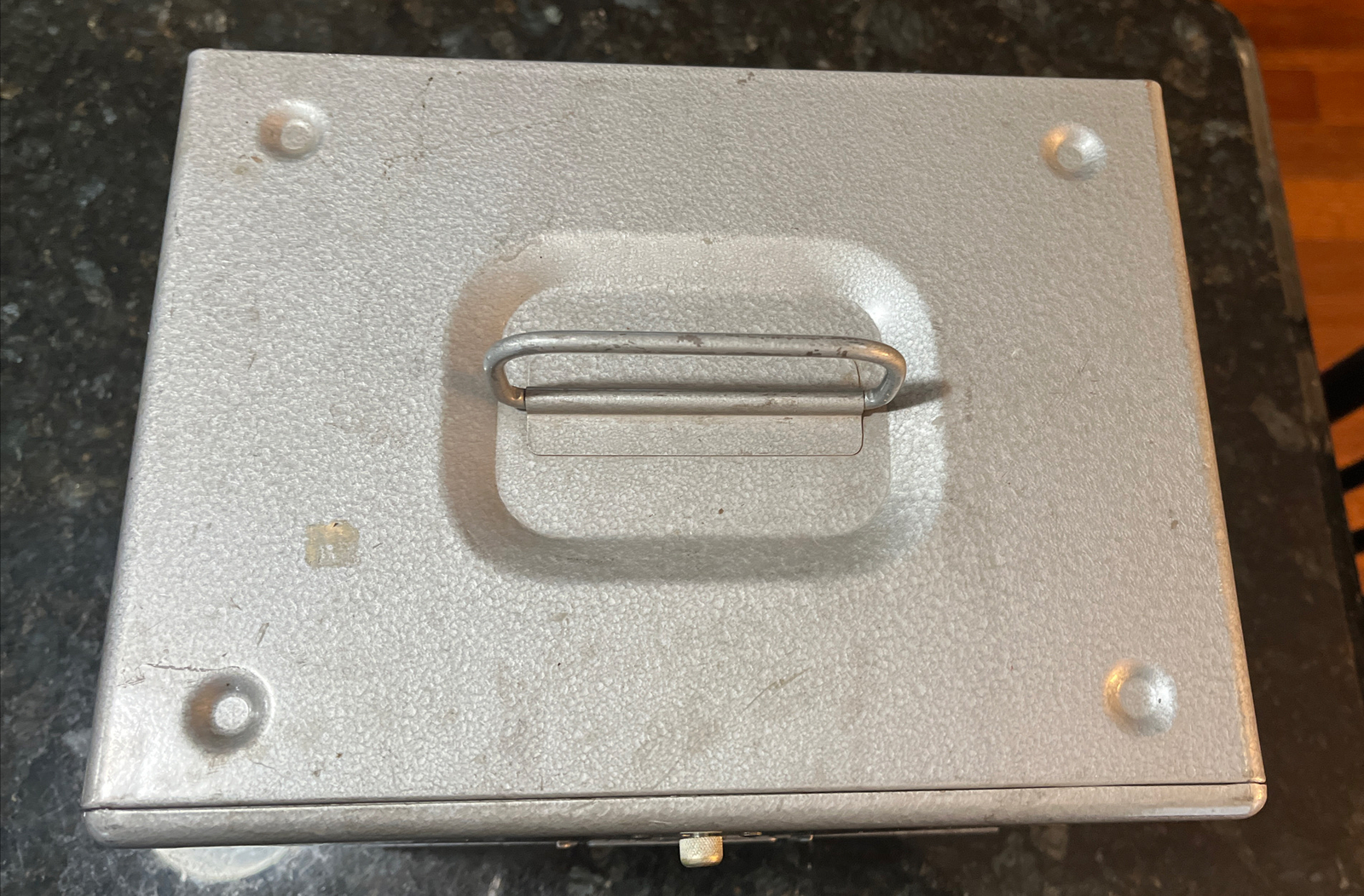 Vintage Heavy Brumberger metal Film Storage box – 12 slots