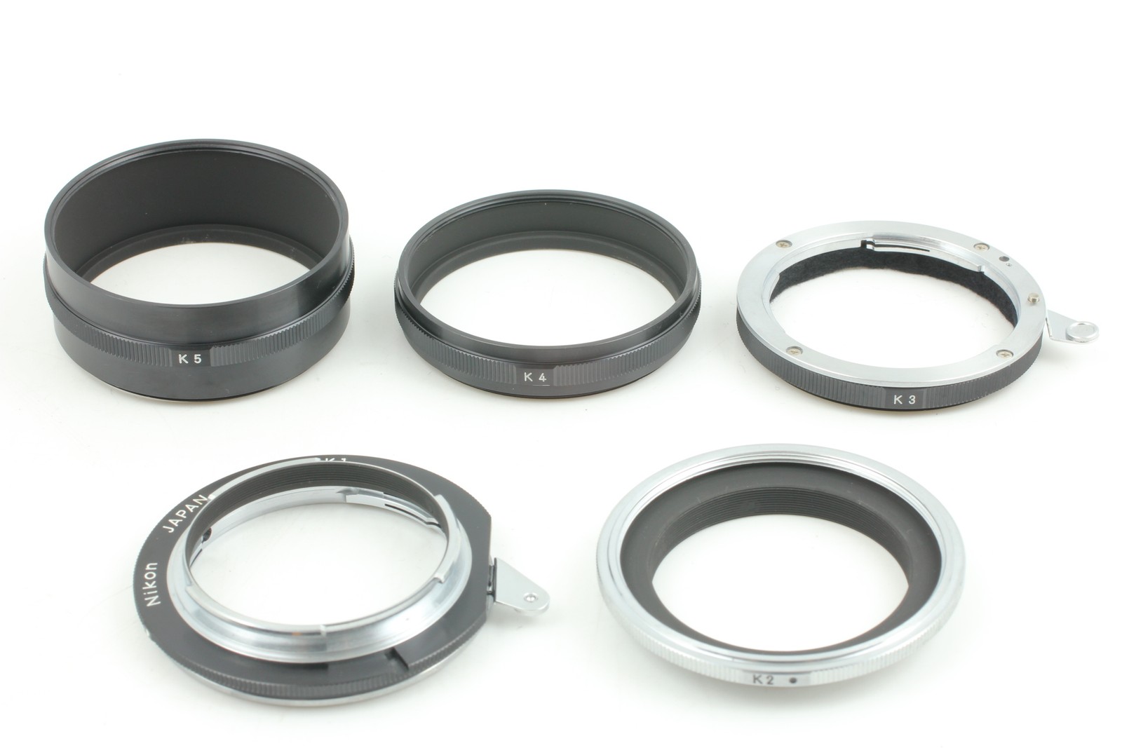 [Near MINT] Nikon Extension Ring Tube Set K – K1 K2 K3 K4 K5 W/ Case From JAPAN