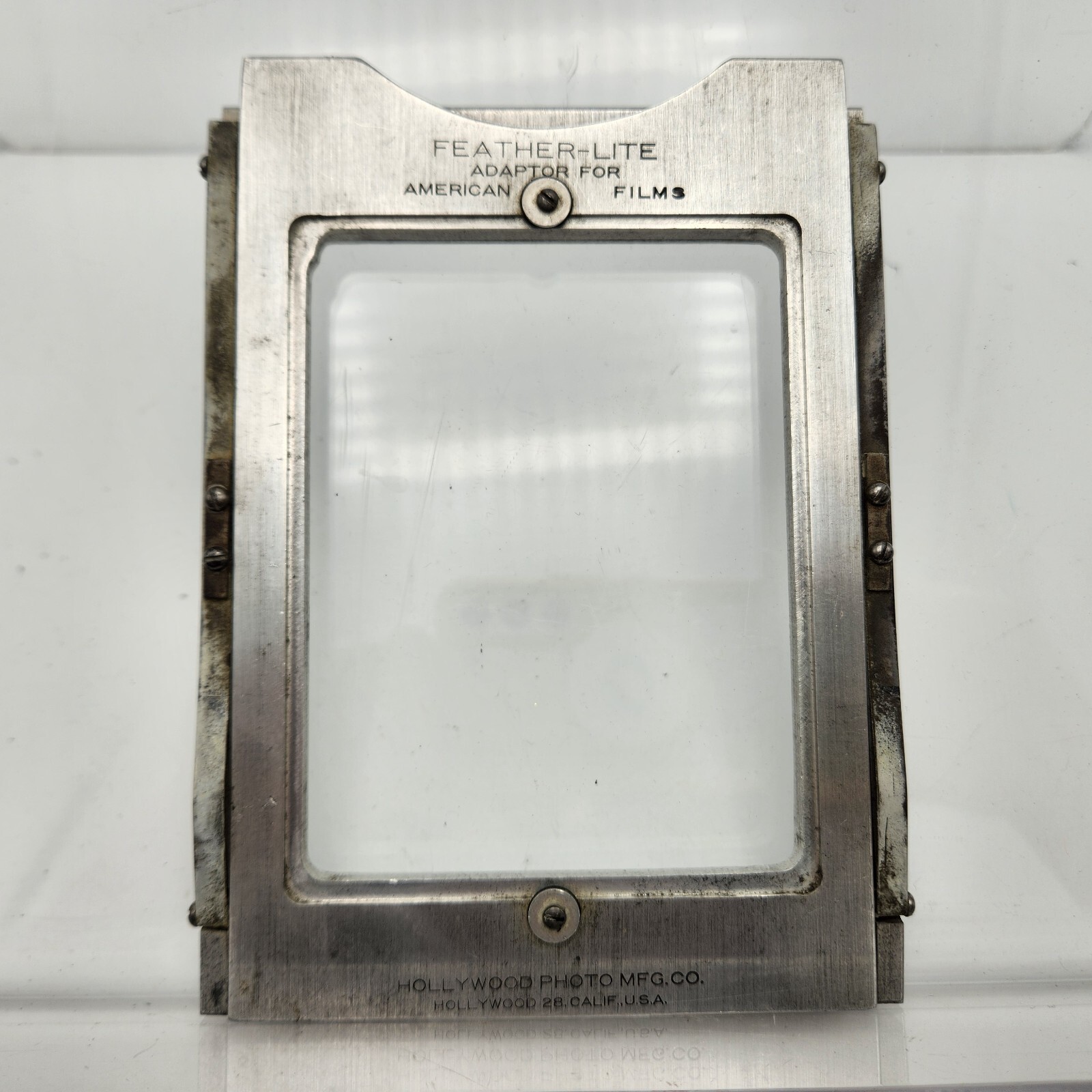 Vintage Feather-Lite Adapter for American Films Hollywood Photo Co. 3 1/4×4 1/4″