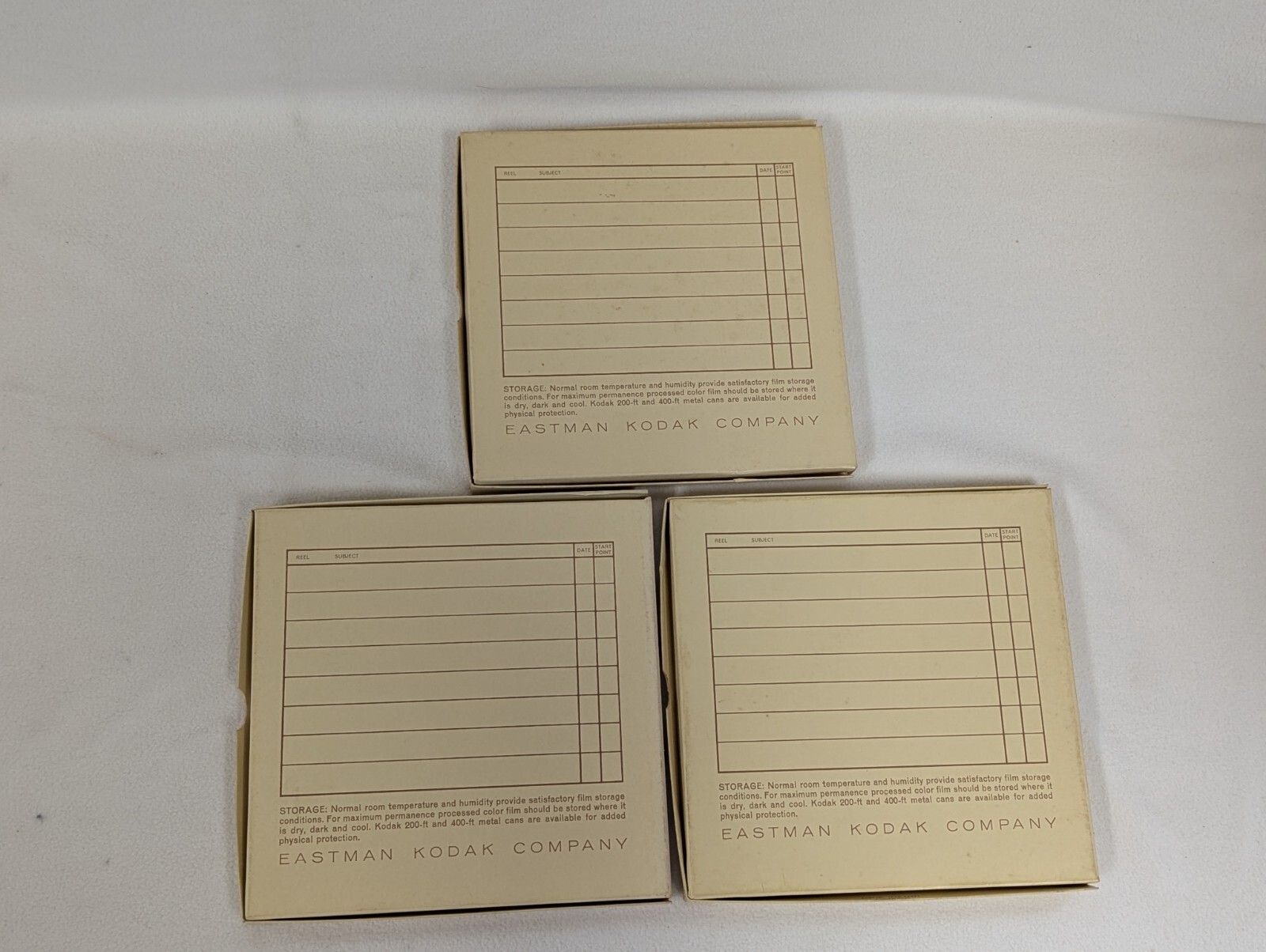 Lot of 3 – Vintage Kodak Movie Reel Super 8 Empty 400 Feet Reel In Box