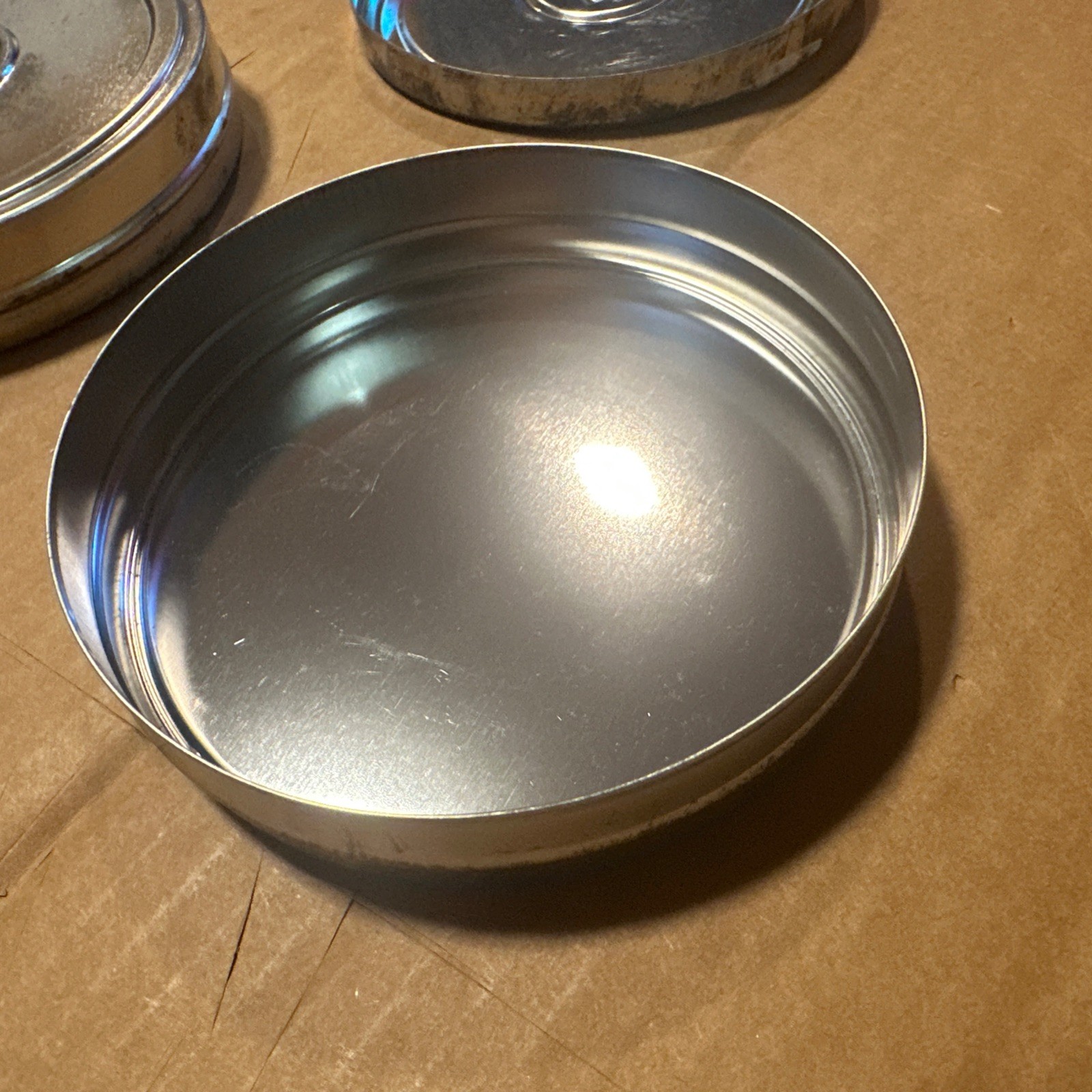 2 Vintage Eastman Kodak Company EKC Film Cans Canisters Reel Tins 3.75” Empty