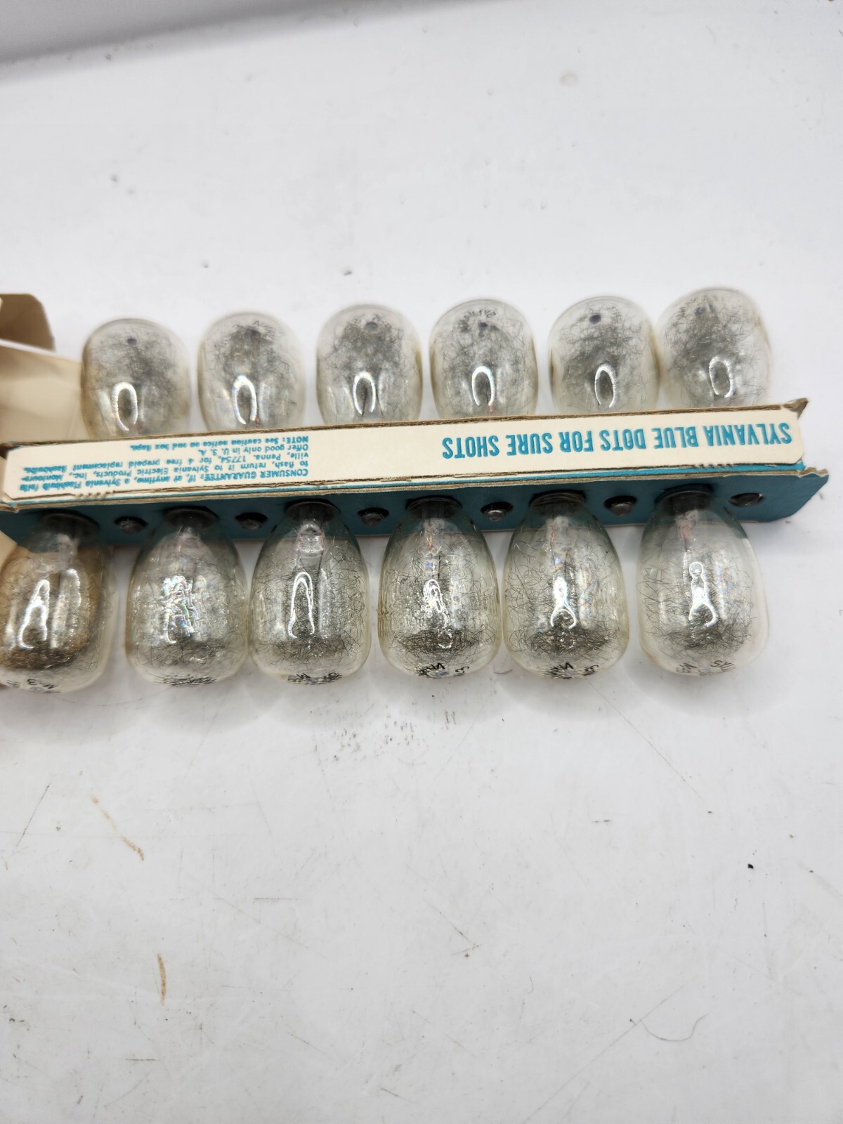 12 VTG Sylvania M3B Blue Dot Flashbulbs 1 Box of 12 Camera Bulbs