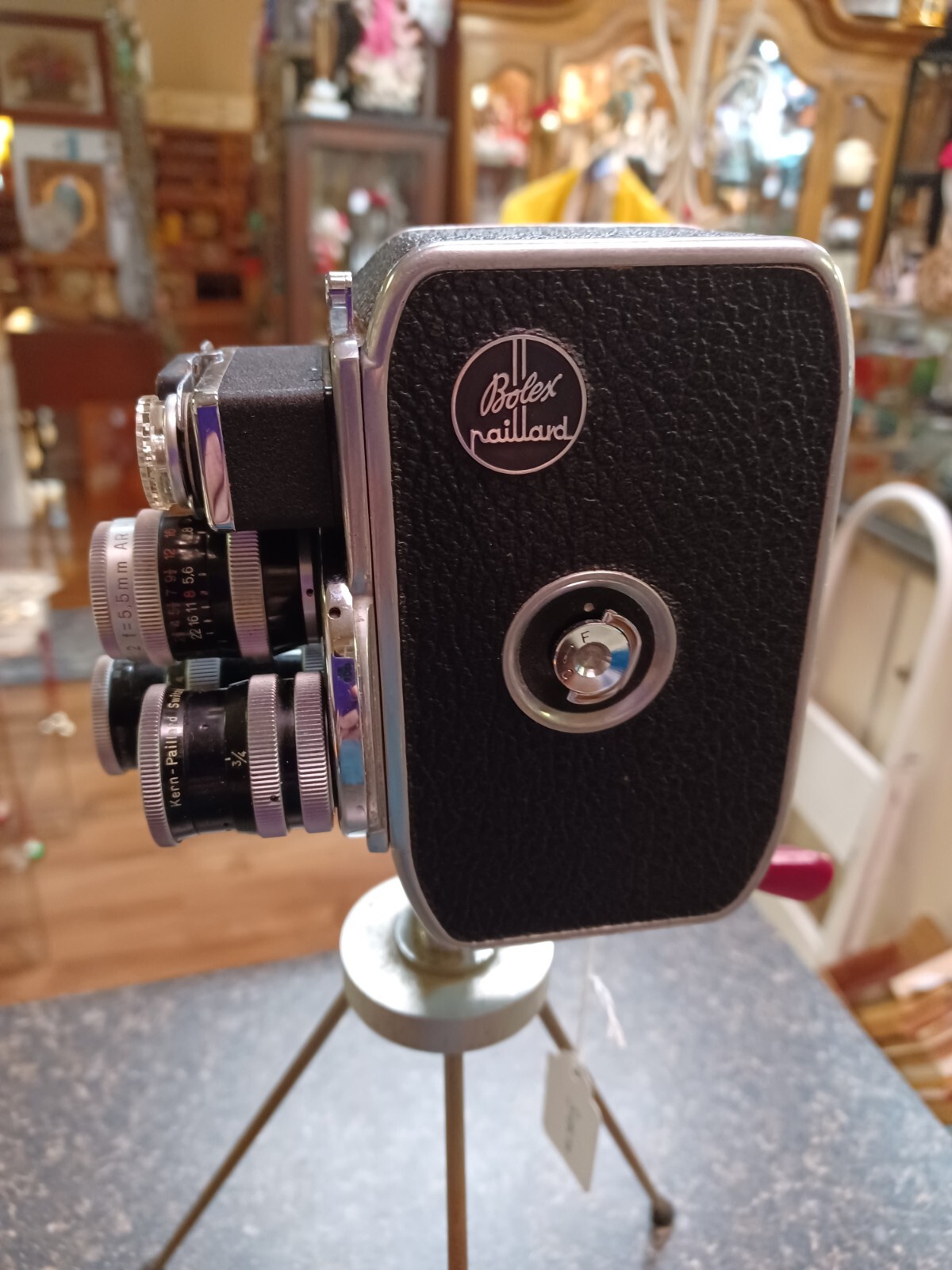 Swiss Bolex Paillard 3 Lens Camera & Tripod
