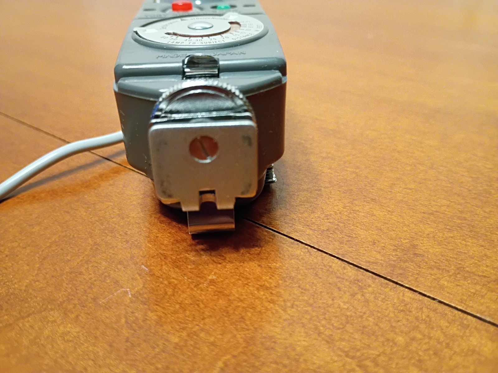 Vtg Honeywell Tilt-A-Mite Camera Flash Unit Collapsible Fan Style W/Case Japan