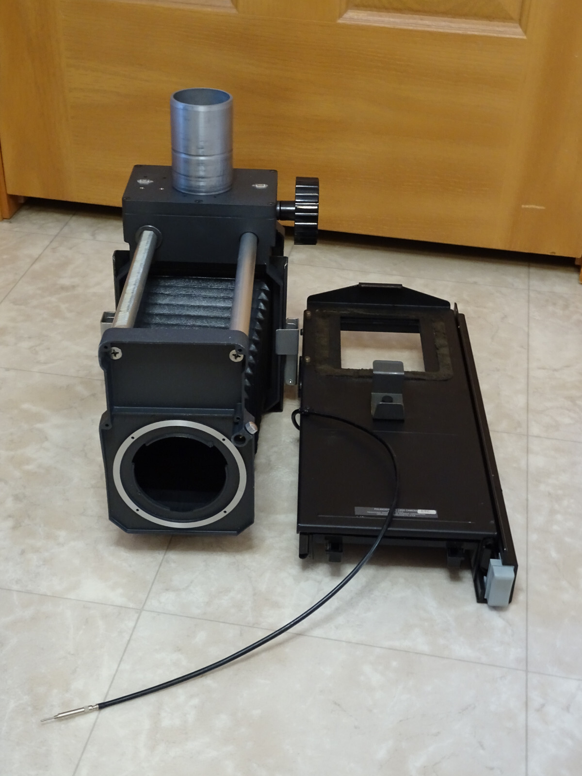POLAROID Large Format MP4 4×5 Sliding Camera Head w/ Focusing Bellow & Macro Ex*