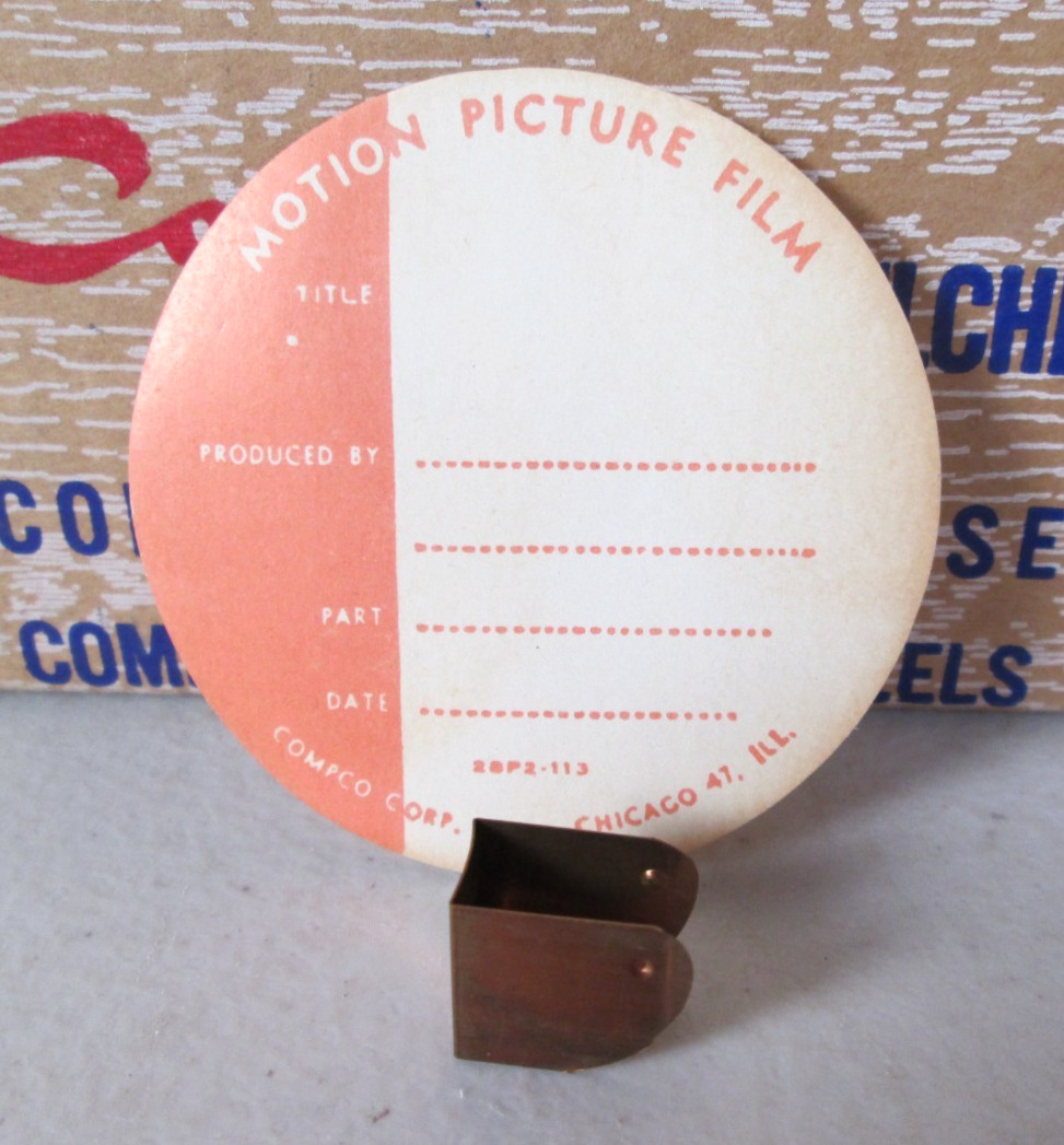 Vintage COMPCO Reel Chest Pak – 6 – 200 Ft. 8mm Metal Film Reel w/ Storage Cans