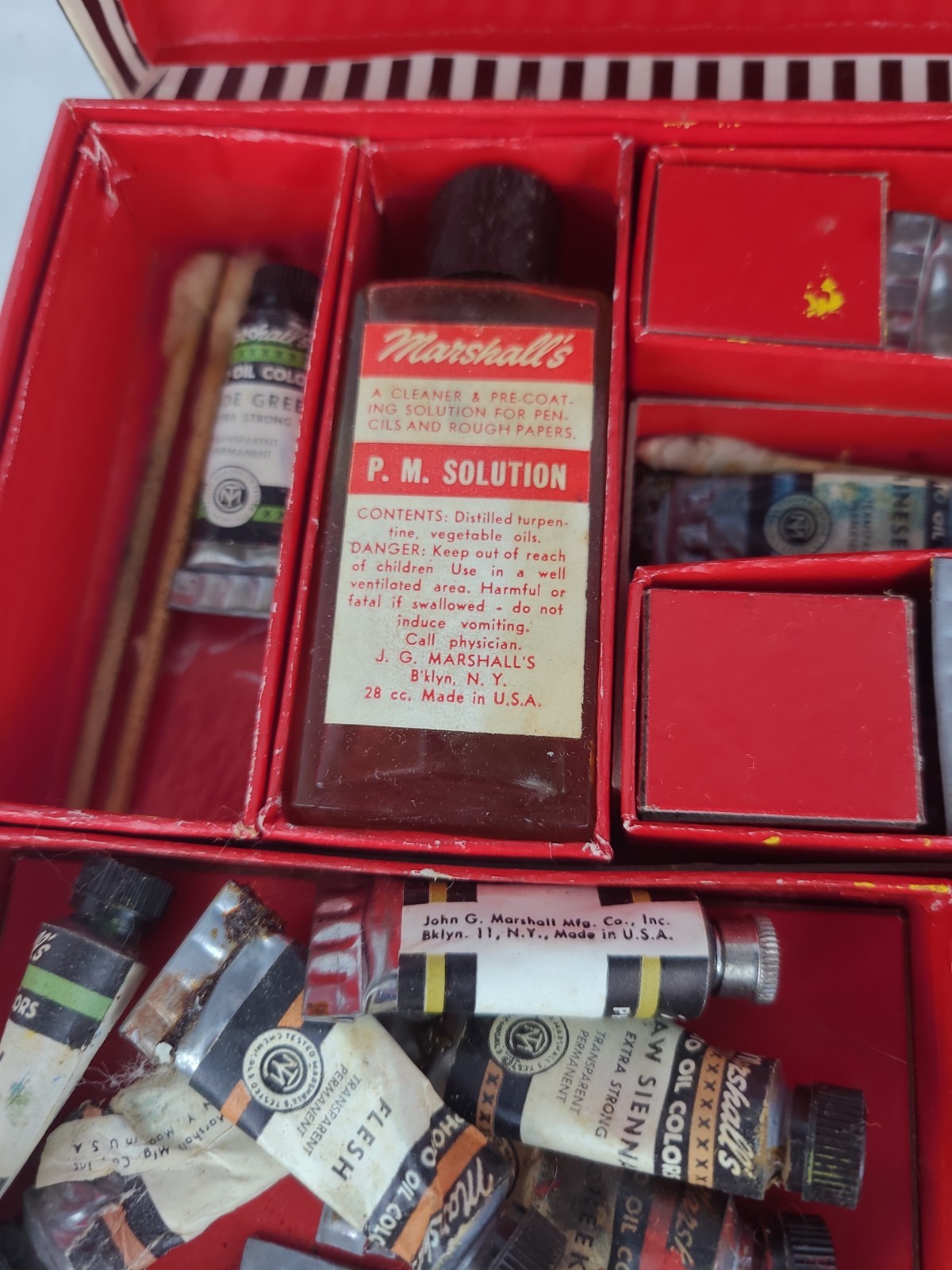 Vintage Marshall’s Photo Oil Colors Art Kit Hobby Prop – See Photos