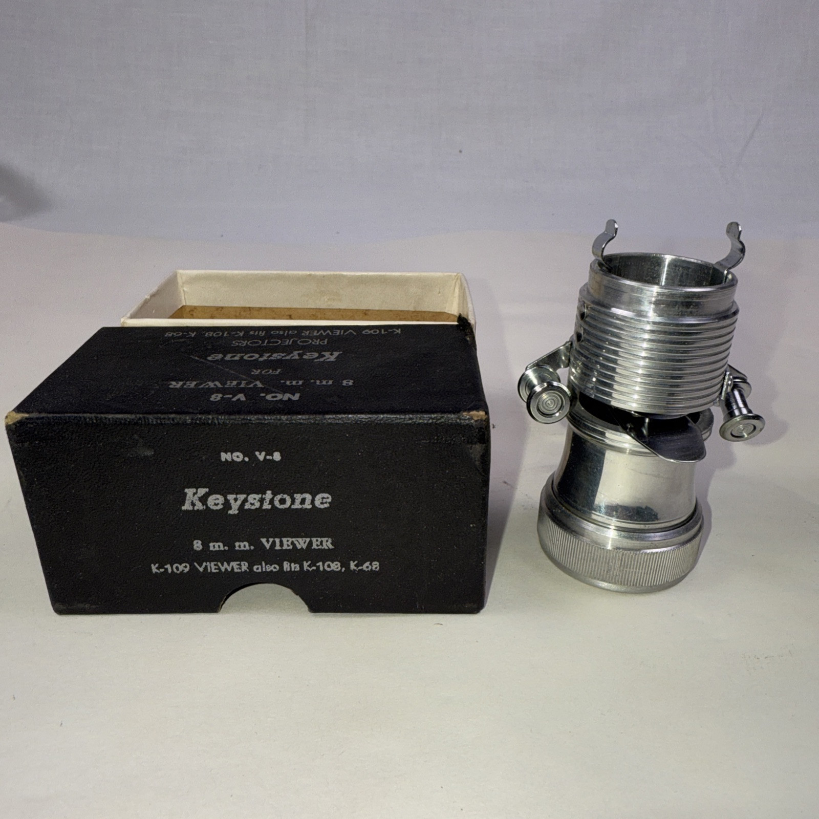 VINTAGE KEYSTONE PROJECTORS NO. V-8 8MM VIEWER FOR K-109 K-108 K-68. New