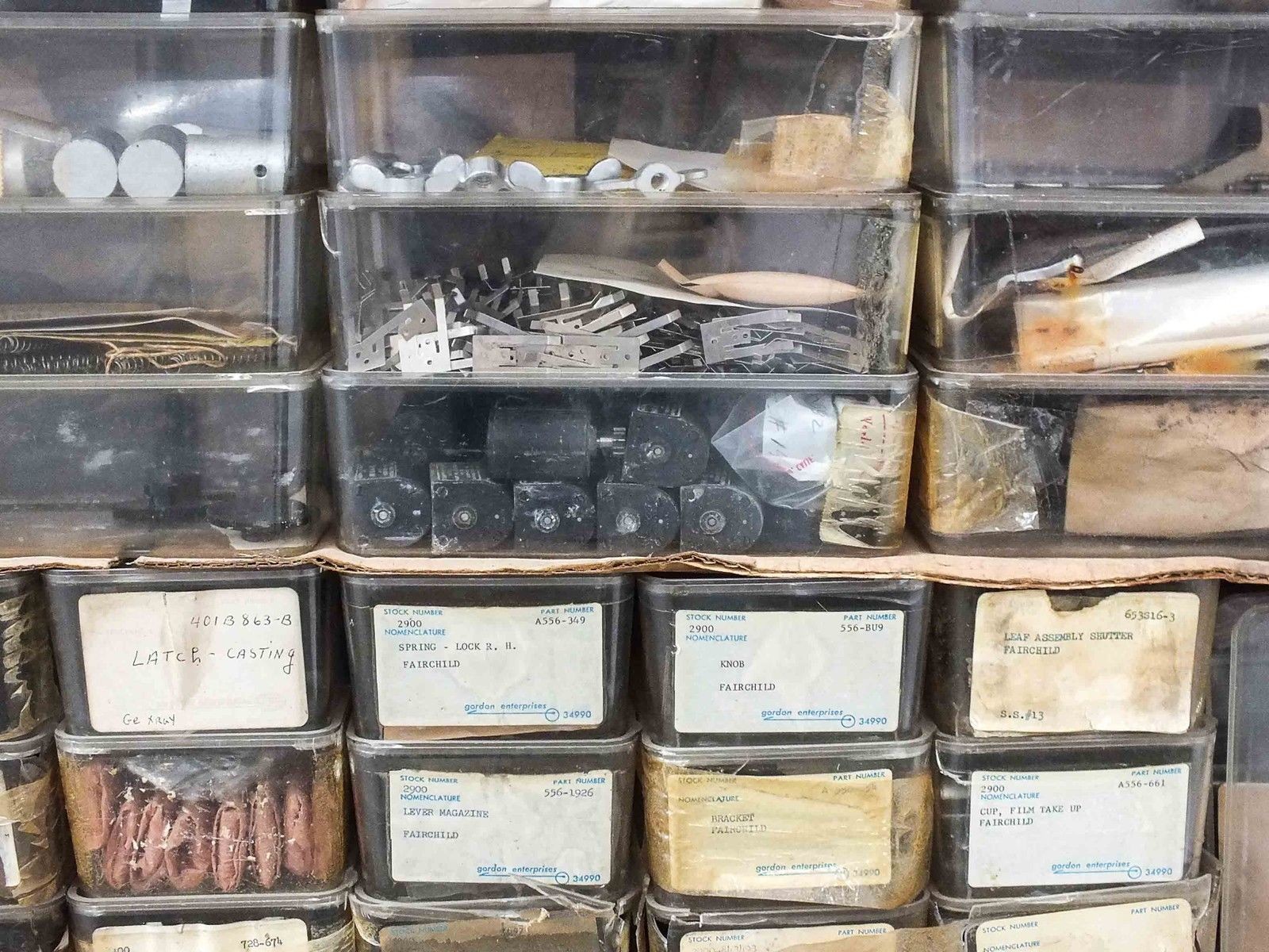 Giant Lot of Various Camera and Film Parts on Pallet – Viewlex, Fairchild, etc.