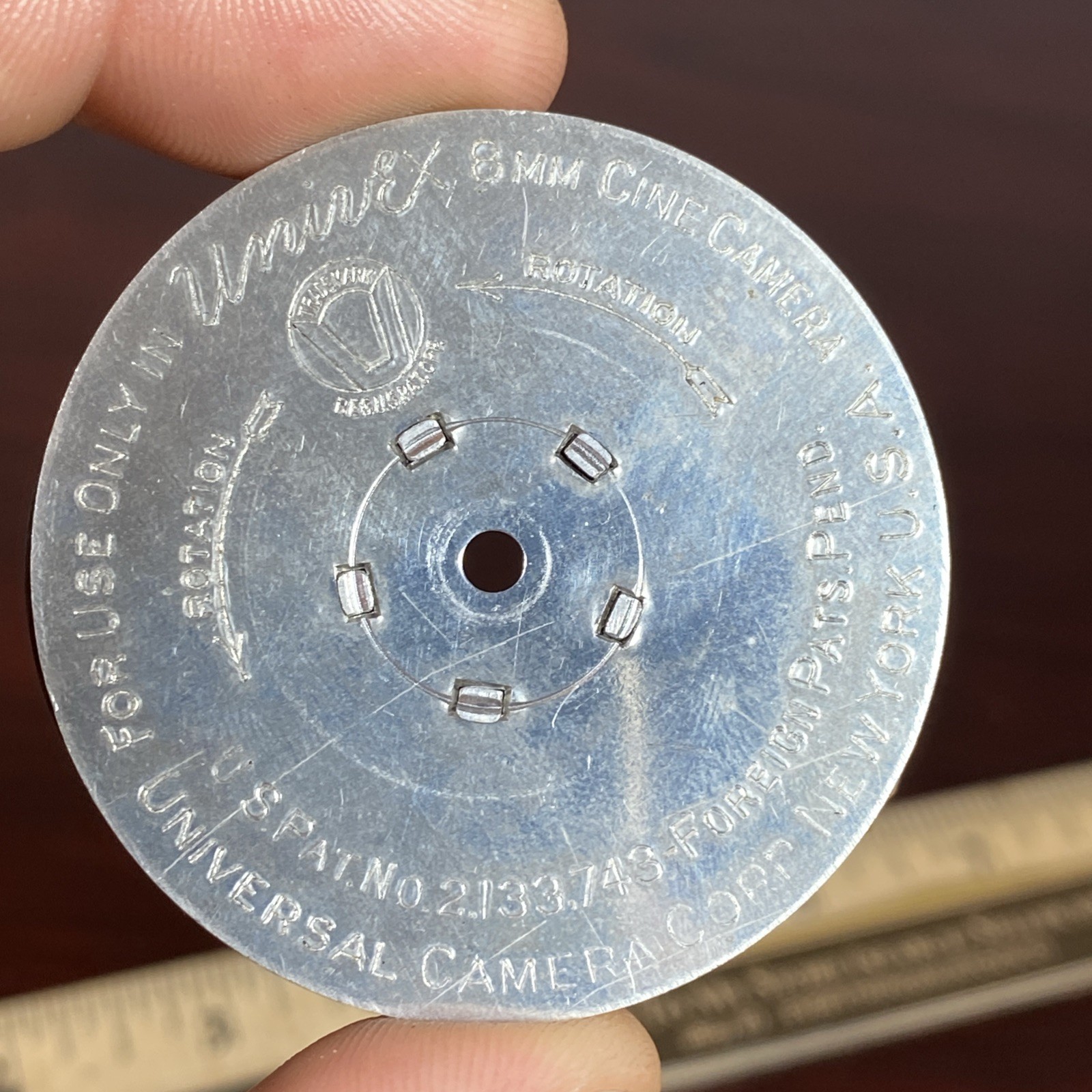Univex Safety Film, Full Reel, Box, and Mailing Envelope VGC TIN ADVERTISING