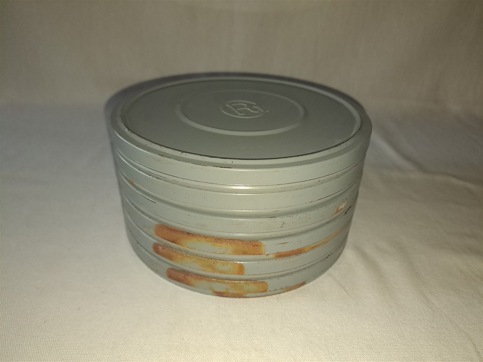 Lot of 6 Metal 7″ Movie Film Reel Canisters