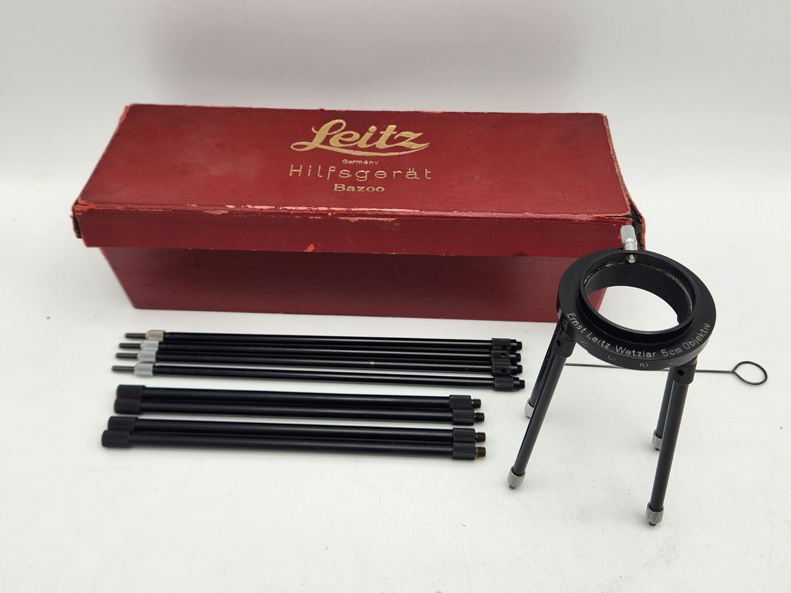 Leica Leitz Wetzlar BAZOO Hilfsgerät Close Up Copy Stand in Original Box Germany
