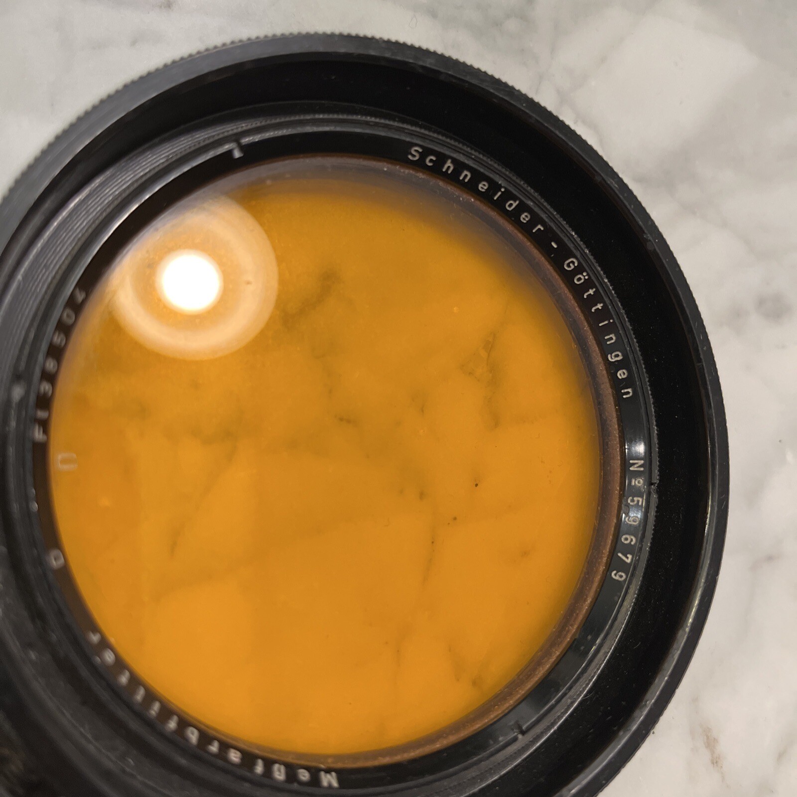 Schneider Gottingen Camera Filter – Messfarbfilter D – Orange Tint – FI 38504