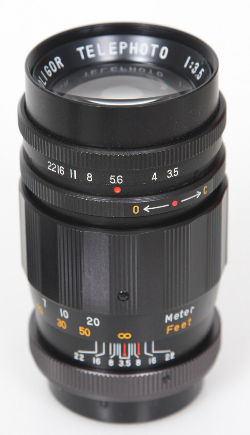M42 Soligor 135mm f3.5 Lens, preset for camera, Komine