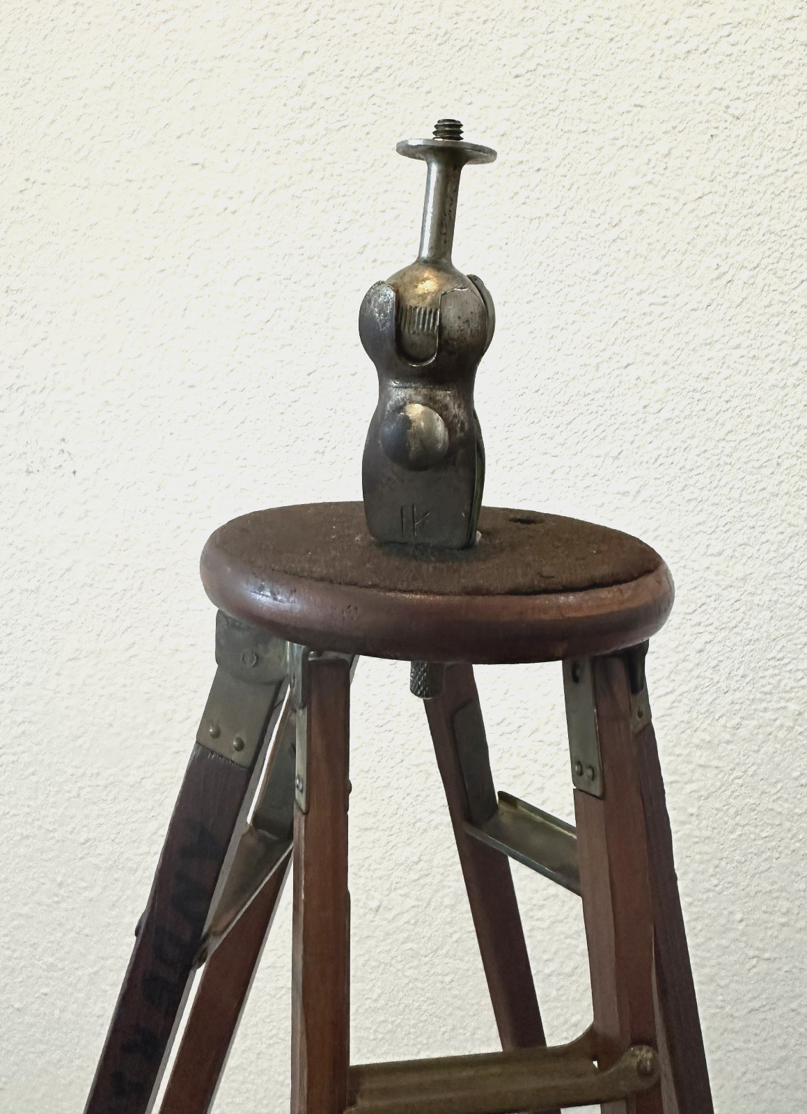 Antique Crown Tripod No. 1 Wood & Brass Folmer Graflex Corp Crown Rochester NY