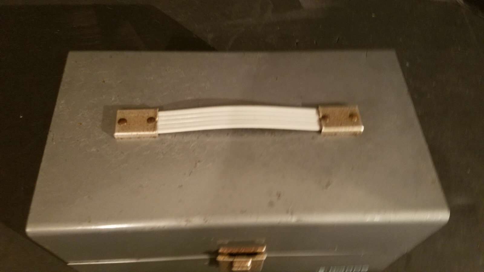 Vintage Metal Montgomery Wards 8mm Reel Storage Holder Box Case