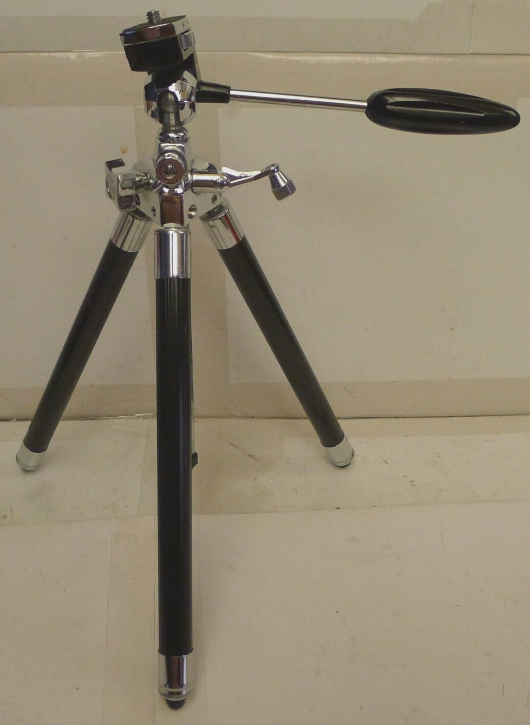 Manon Compact Telescopic Tripod w/Elevator Hand Crank +Original Case -Japan