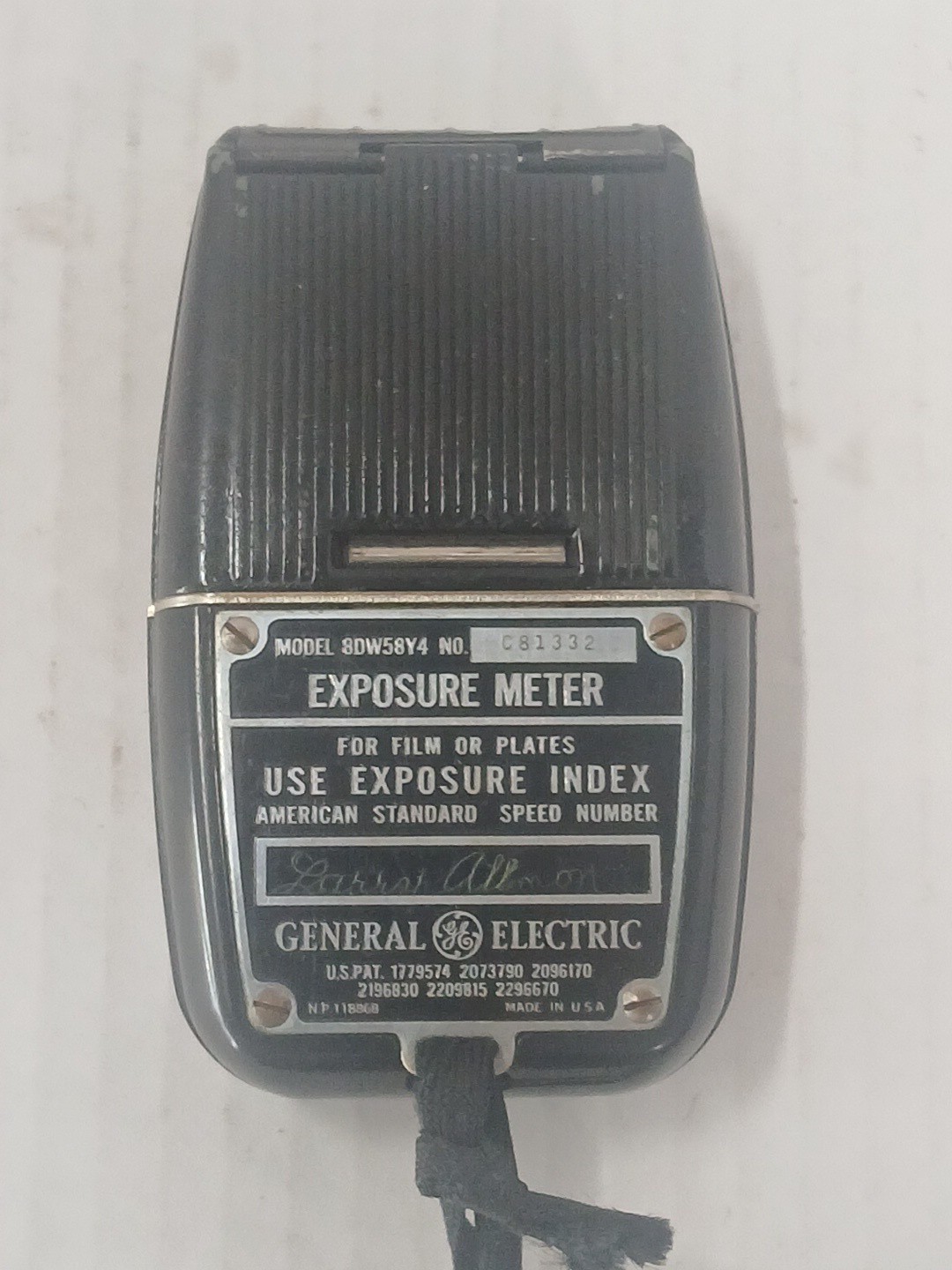 Vintage 1940’s GE Exposure Light Meter 8DW58Y4 Working No Case