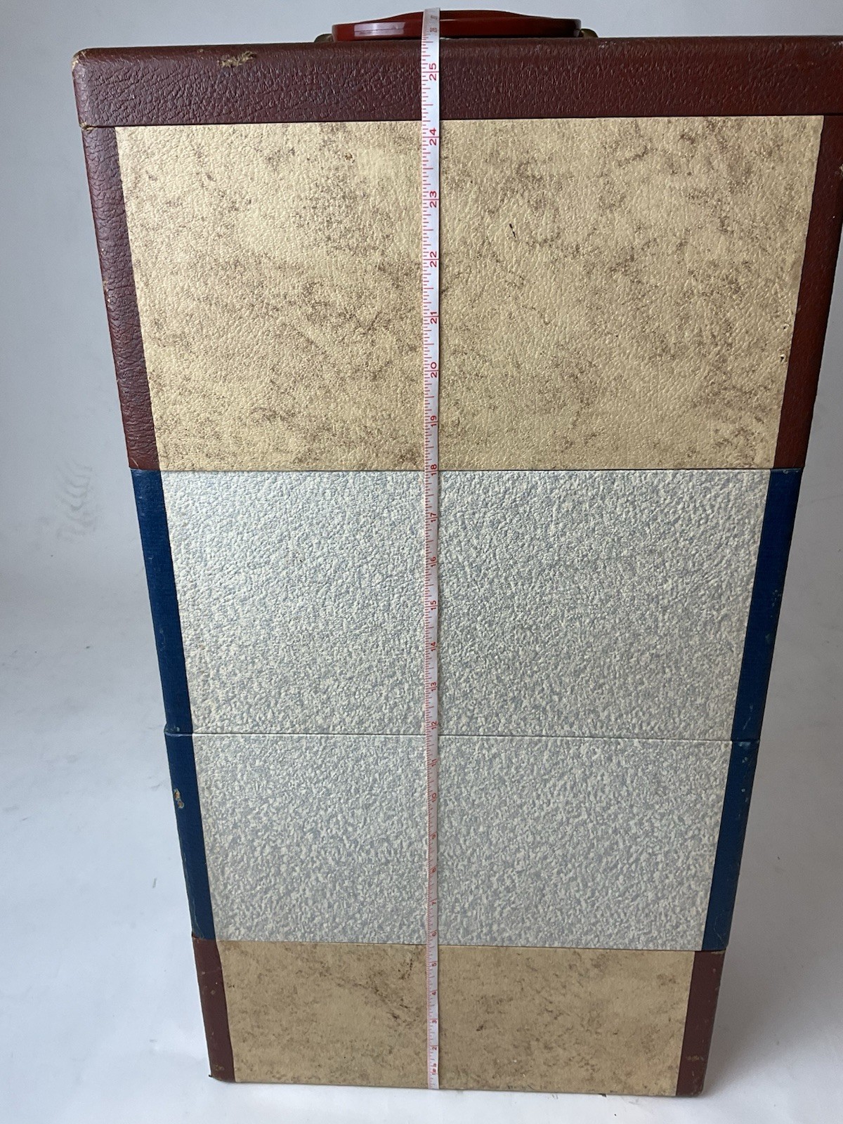 Vintage Barnett & Jaffe Baja Slide Carrying Case Red Blue 4 Level Stackable