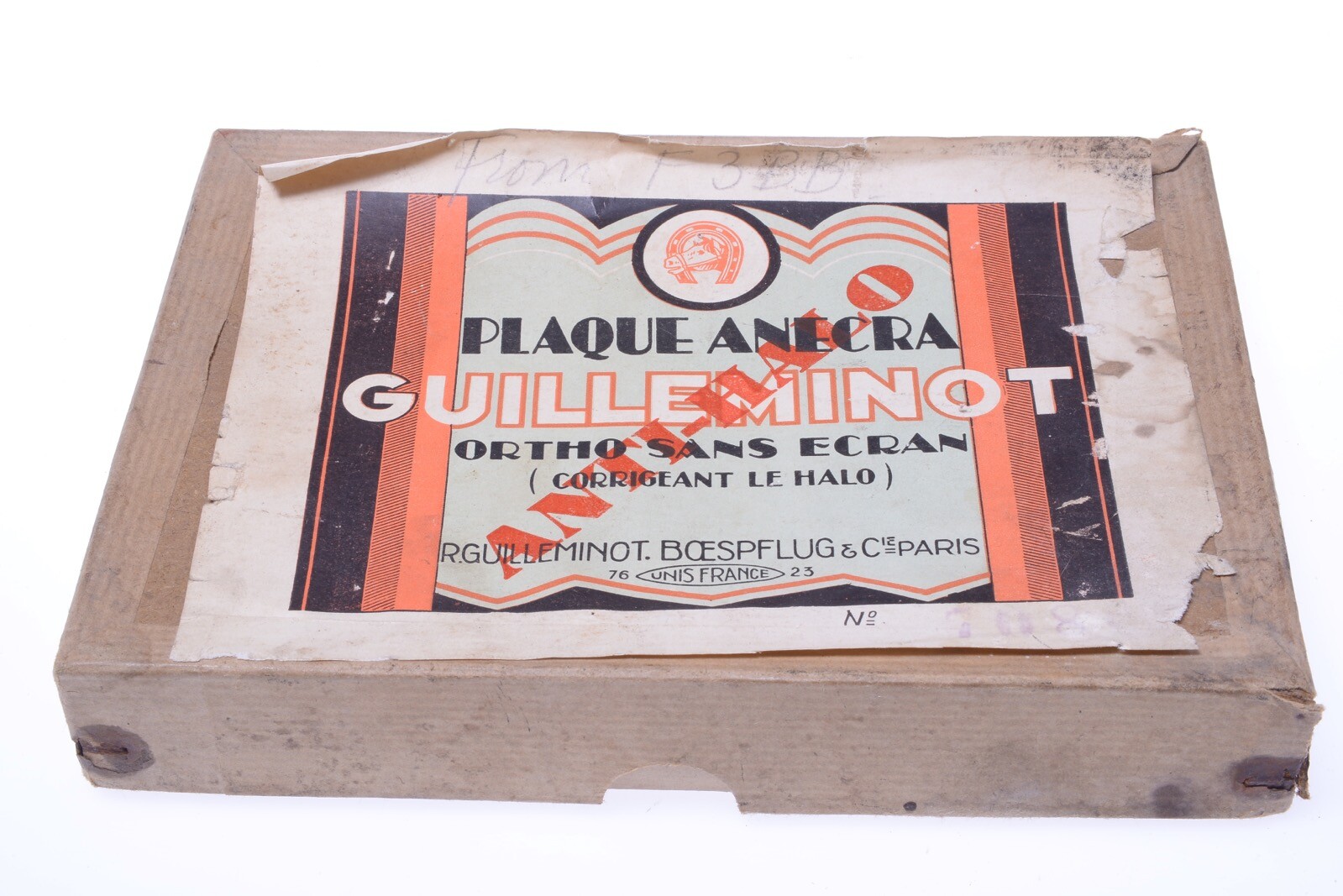 ✅ UNIS FRANCE ORTHO GUILLEMINOT ANTI HALO GLASS PLATES 13X18CM CAMERA