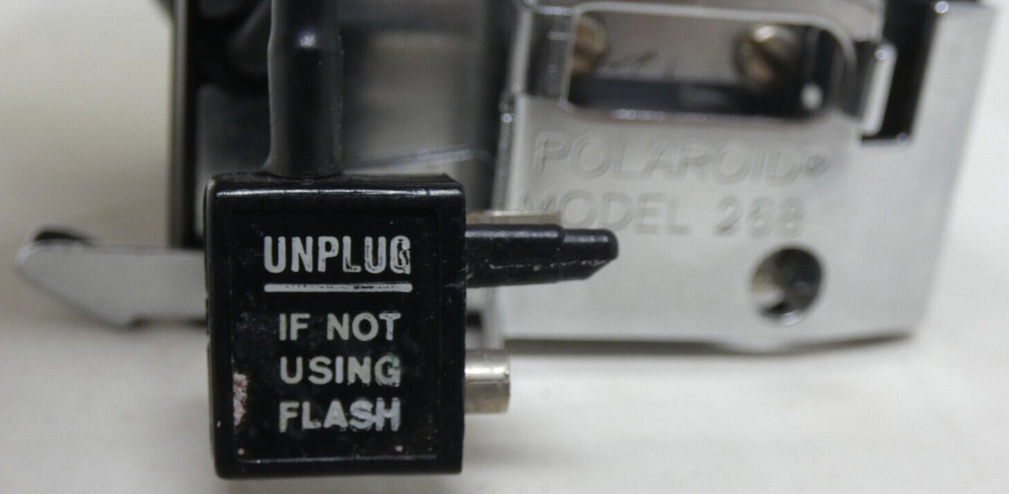 Vintage Polaroid Flashes 258 and 281, 4 Lenses and 6 M3 Flash Bulbs