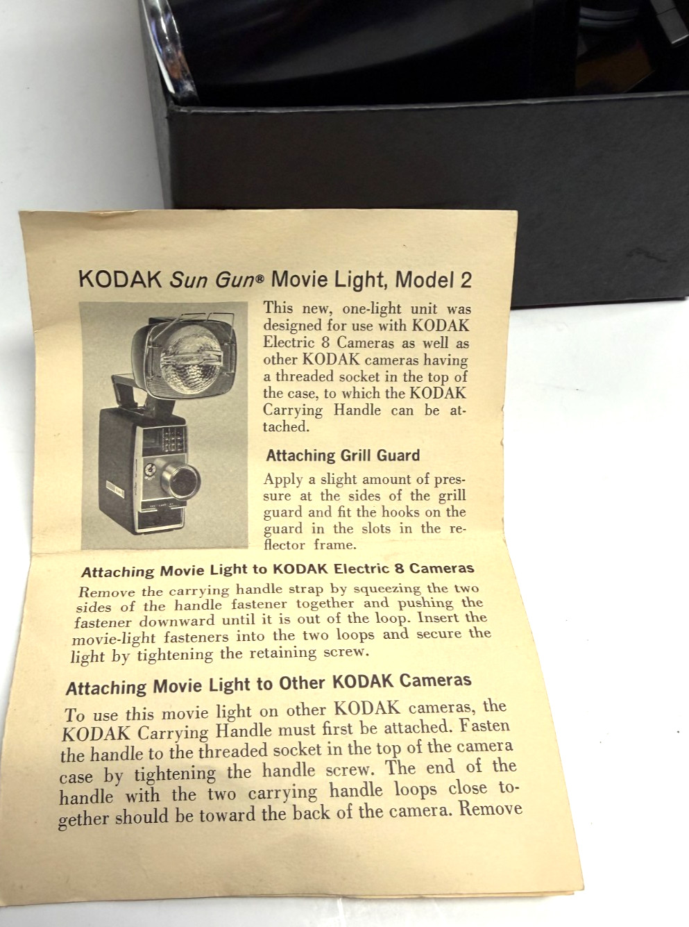Vintage NOS KODAK Sun Gun Movie Light-Model 2