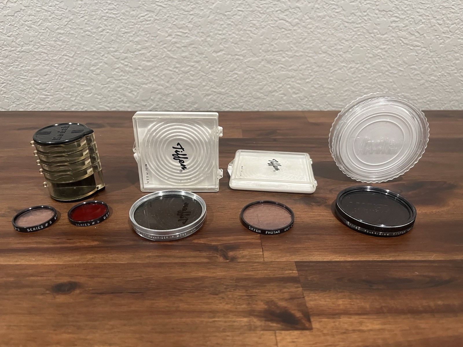 Vintage Photography Lot Vivitar Series 1 Macro Lens Tiffen Kodak Filters Case