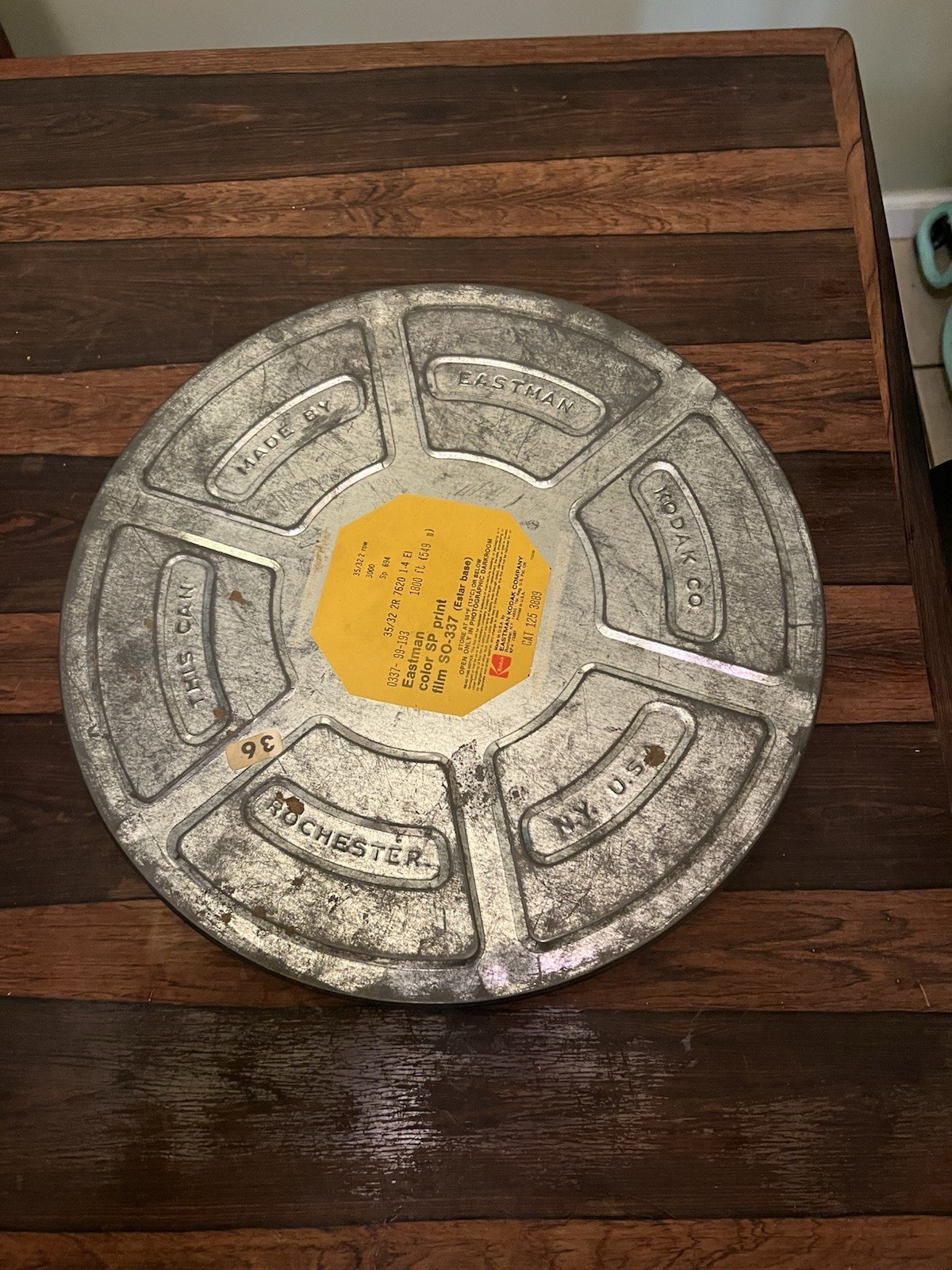 Eastman Kodak Film Reel Canister With Reel VINTAGE