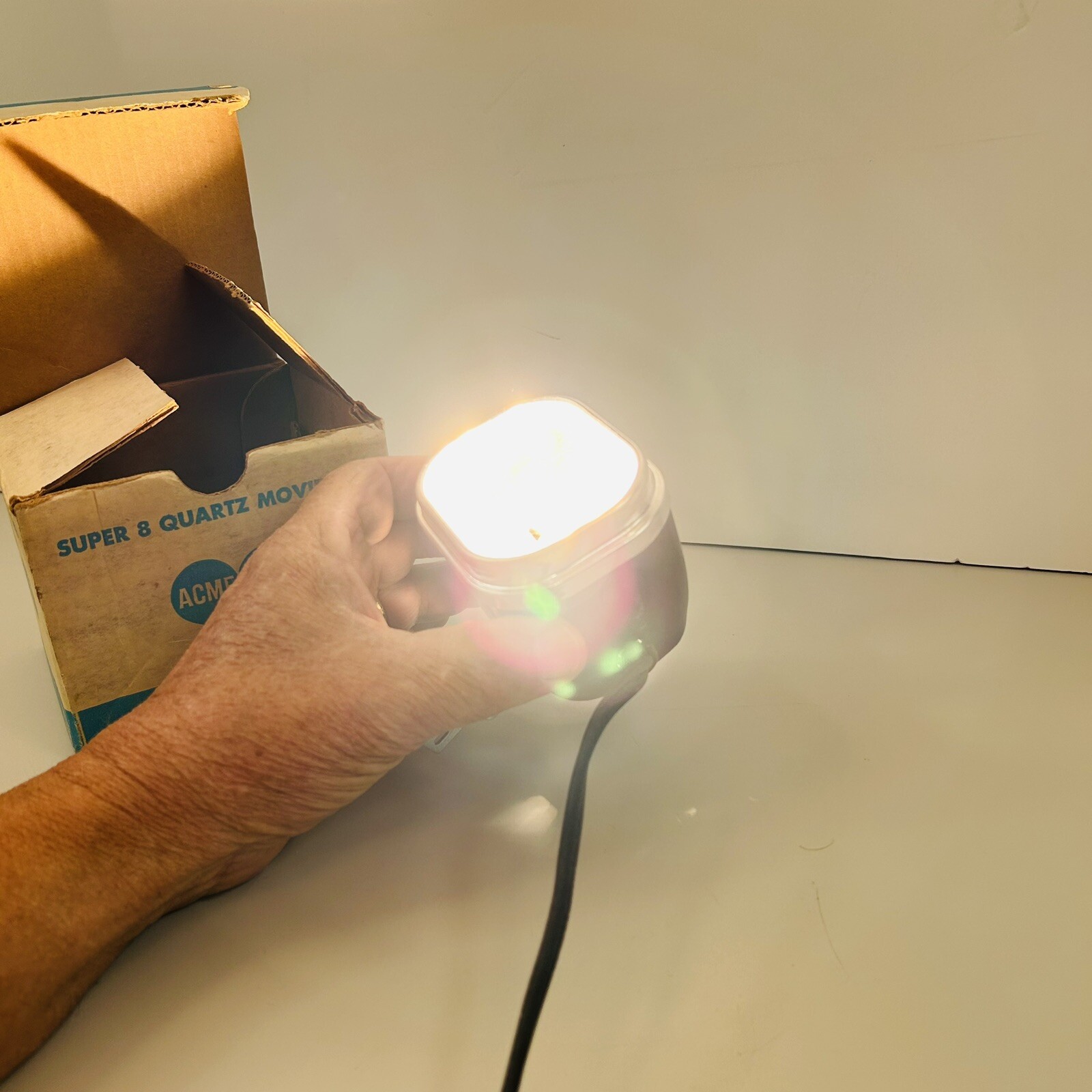 VTG Super 8 Quartz Movie Lite ACME Camera DVY Lamp 709 Cameralite WORKS In Box