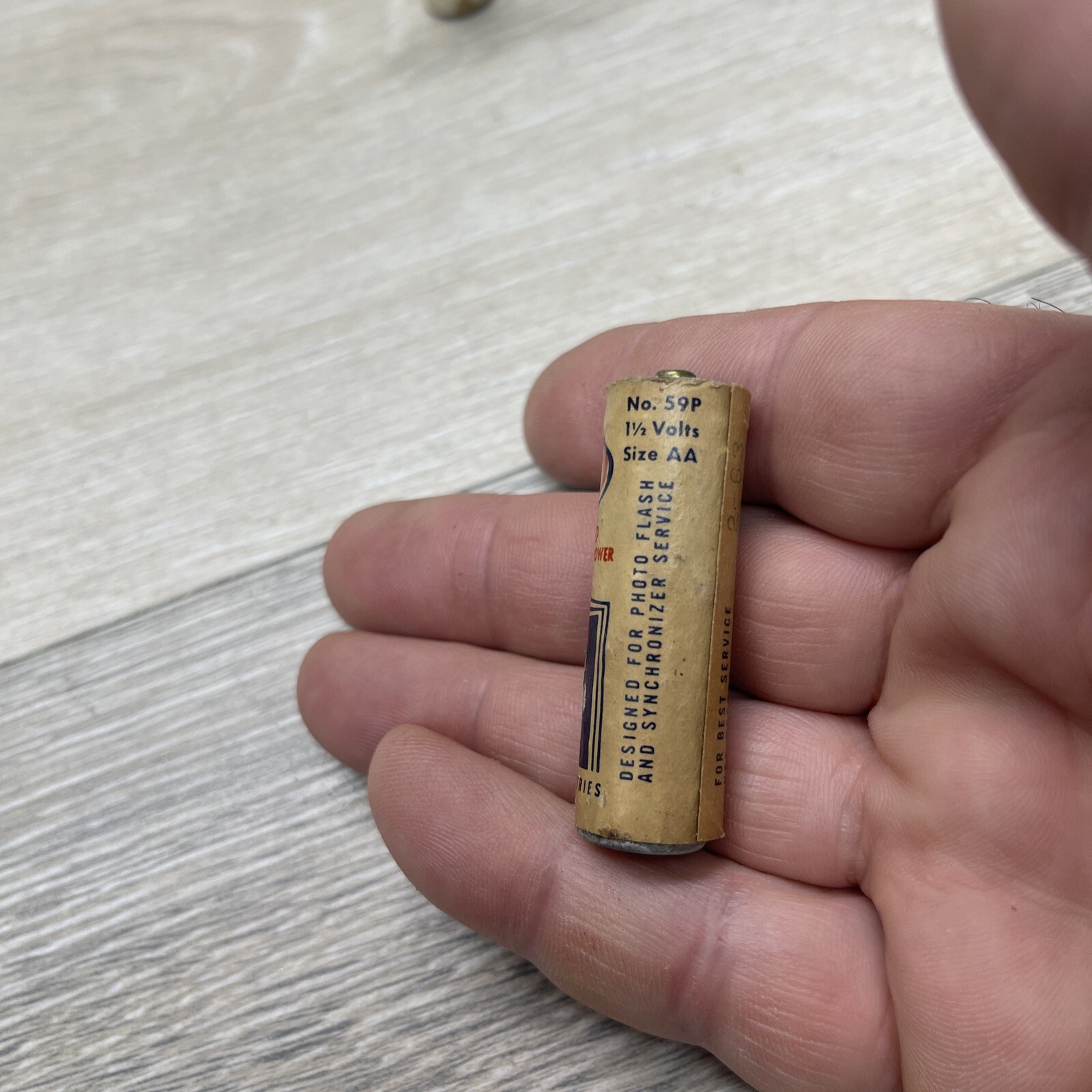 1960 Vintage 1.5v Bright Star Batteries (2)