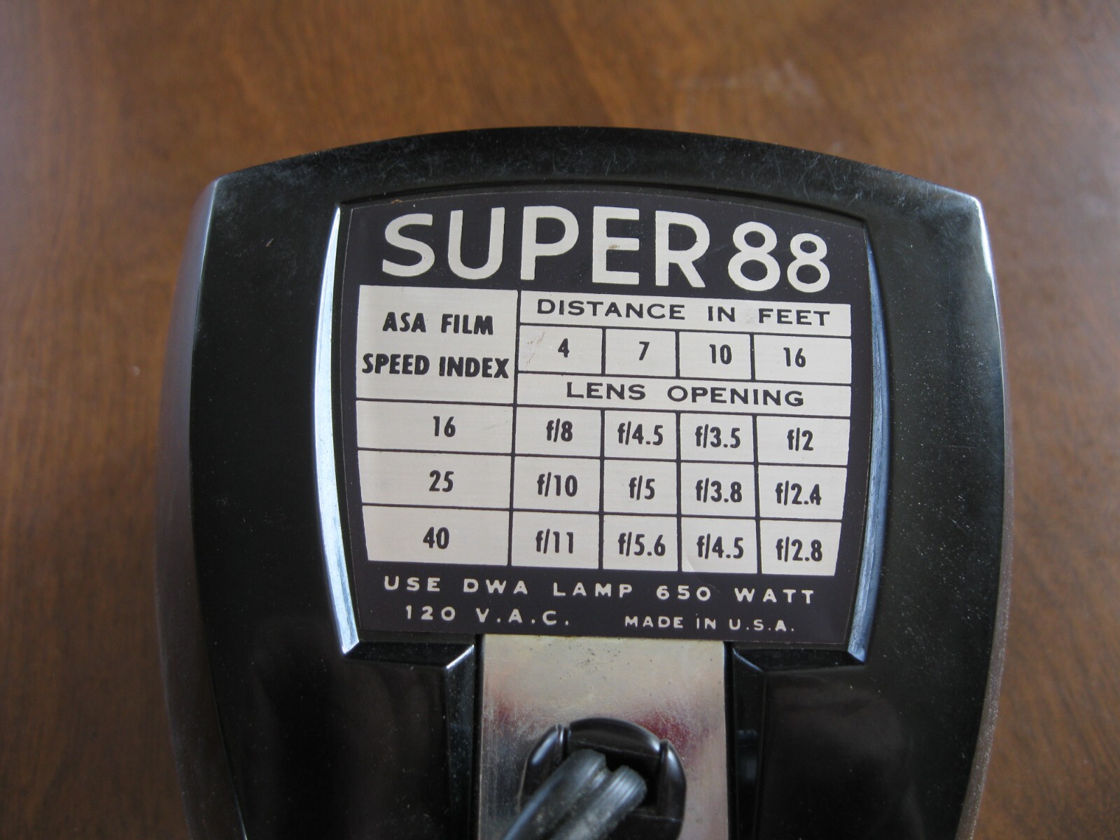 Old Vintage WESTINGHOUSE MOVIE LAMP – Model Super 88 – New Old Stock