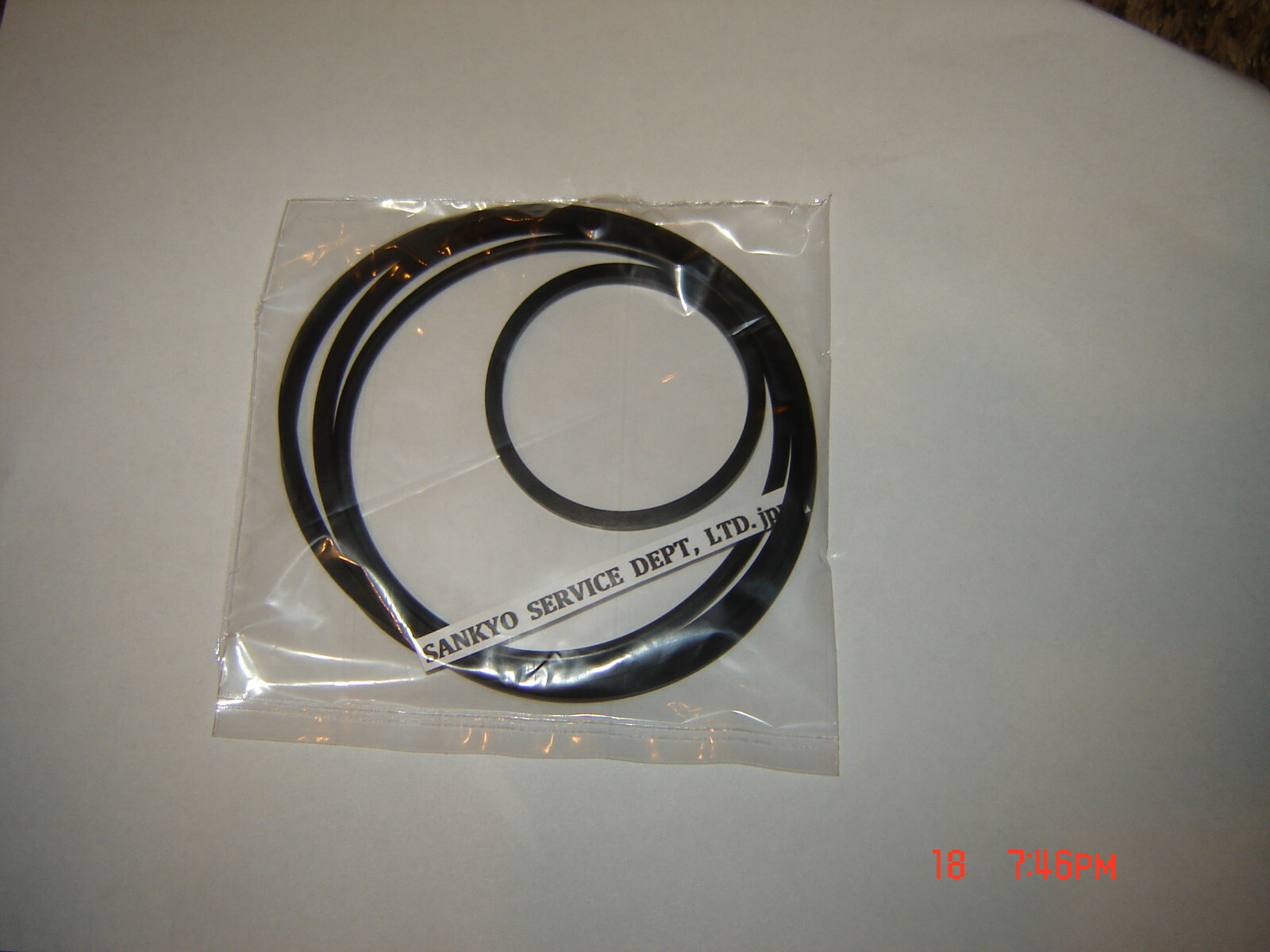 Sankyo SOUND- 600 Projector Belts, Motor Belt, Arm Belt, Upper Belt, 3 Belt Set