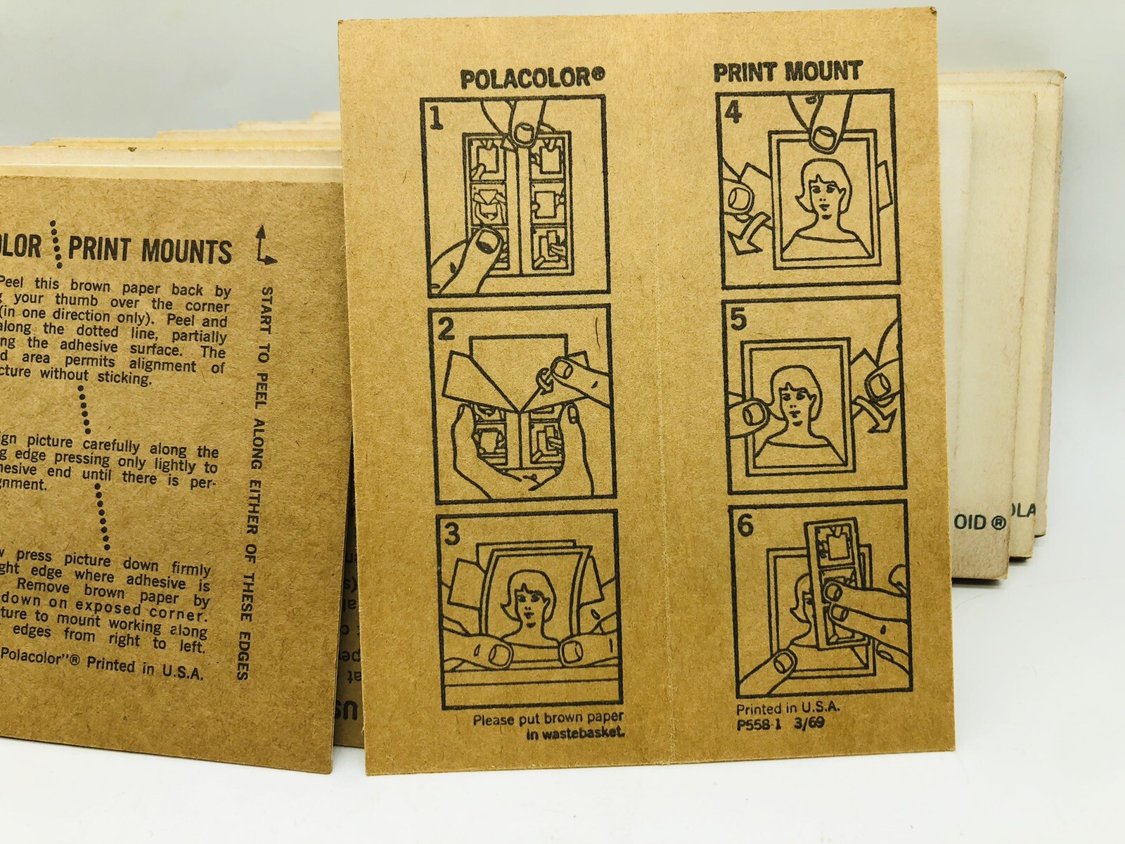 VTG POLAROID Polacolor 3.375″ X 4.25″ Lot Of 77 Print Mounts New Open Box