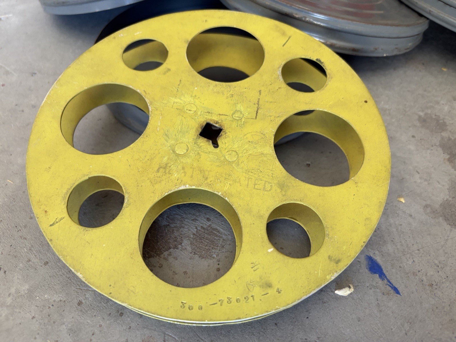 Vintage Metal Movie Film Reels & Film Canisters Lot (Empty Reels)