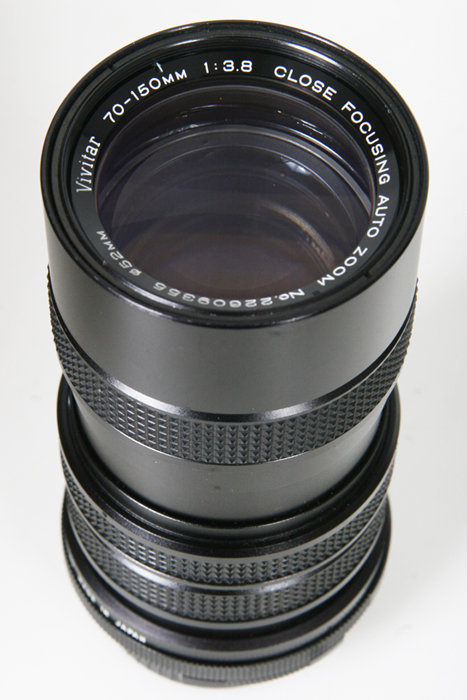 Vivitar 70-150mm f3.8 lens for M42 Pentax screw Mount camera