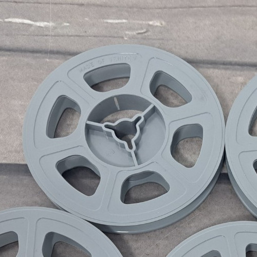 Lot 5 Vintage Kodak 3″ 8mm Movie Film Reels Gray Tenite Made in USA