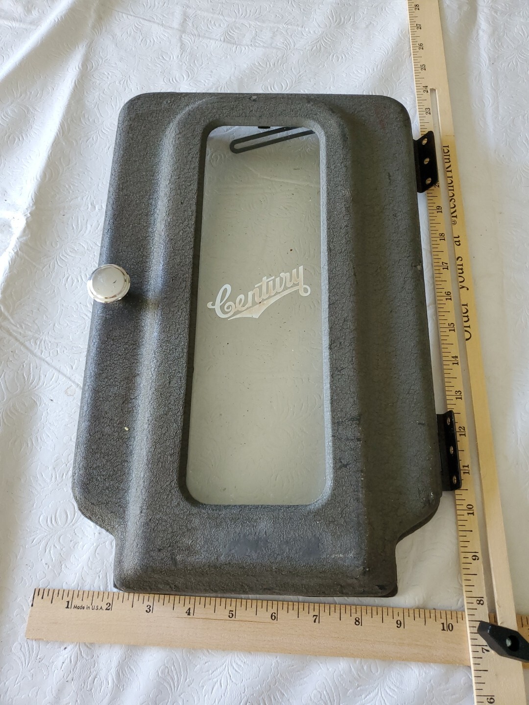Century Projector Door with Glass Vintage Theater Decor 15×9.25