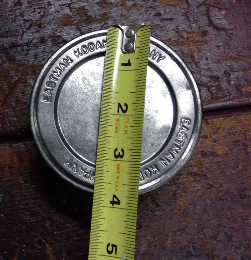 Vintage EASTMAN Kodak Film Reel Canister Empty Movie 8 mm Metal Tin 3.75″x1 5/8″
