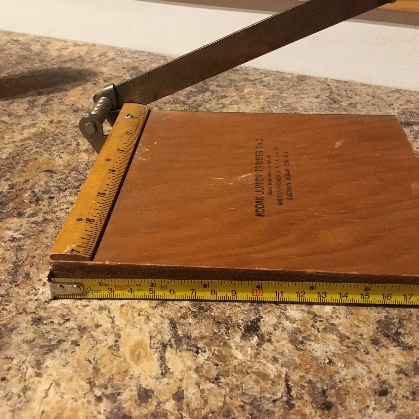 Vintage No. 2 KODAK Junior Trimming Board Photo Cutter Eastman Kodak Dull Blade