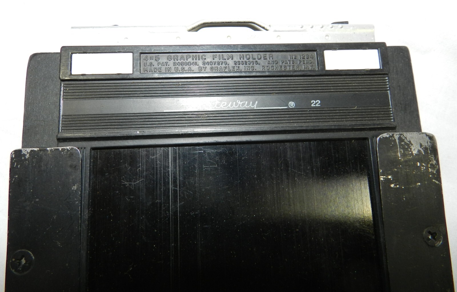 4 Vintage 4″ X 5″ Film Holders – 2 Type 5 – 1 Model B-3 – 1 Odd one
