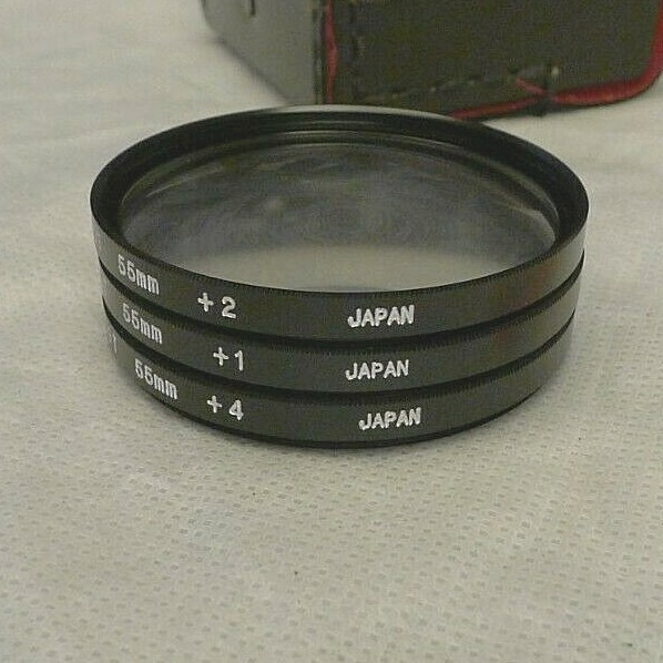 55mm Close-Up Lens Set by Dot Line Corp DL-0992 NOS NEW with Case & Package