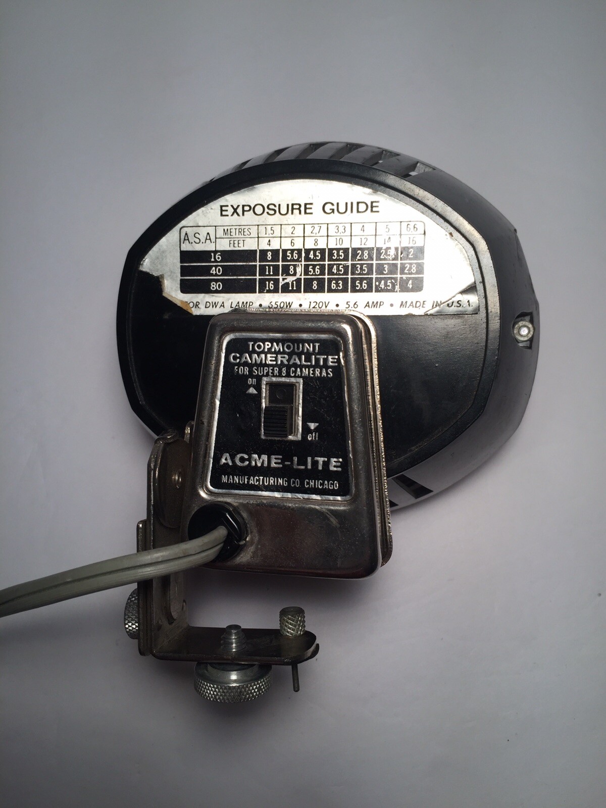 Vtg Topmount CameraLite for Super 8 Cameras Camera WORKS Excellent Condition