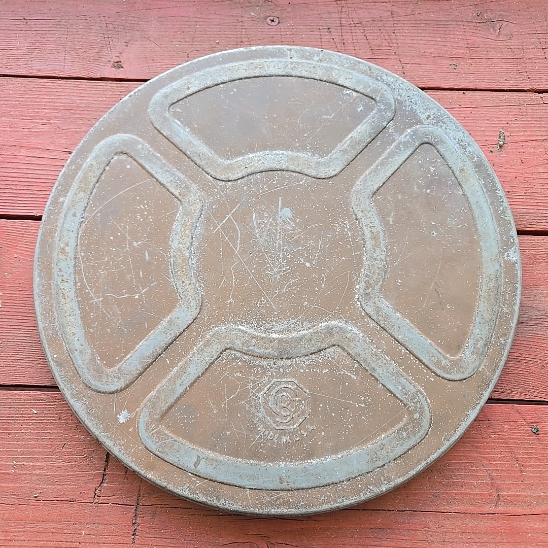 Vintage Goldberg Brothers Original Film Reel Canister 12.5in Side #2
