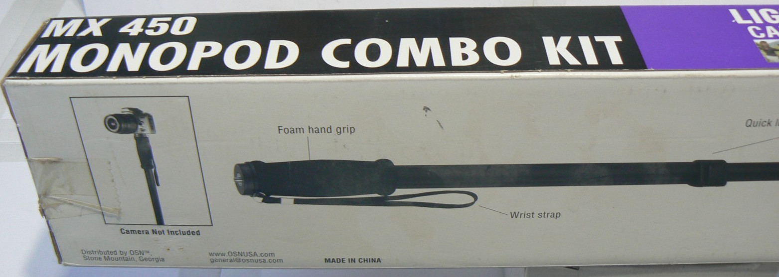 Monopod MX 450 Combo Kit 67″ Camera OR Gun Support by OSN -NOS Open Box