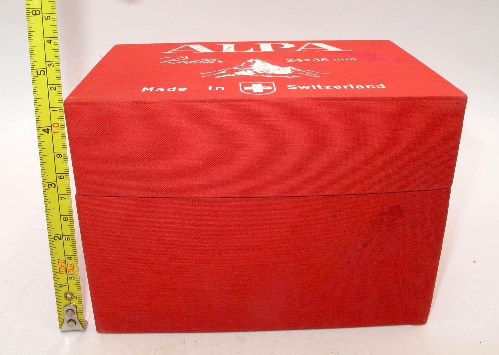 *CLASSIC* ALPA REFLEX 24×36 EMPTY CAMERA BOX-BEAUTIFUL GRAPHICS & FOAM INSERT