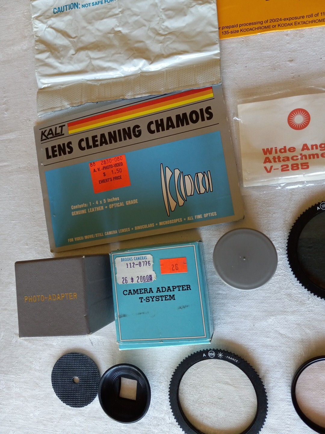 Camera Accessories Lenses Adapters Cleaning Kit Manuals Film Vintage Lot