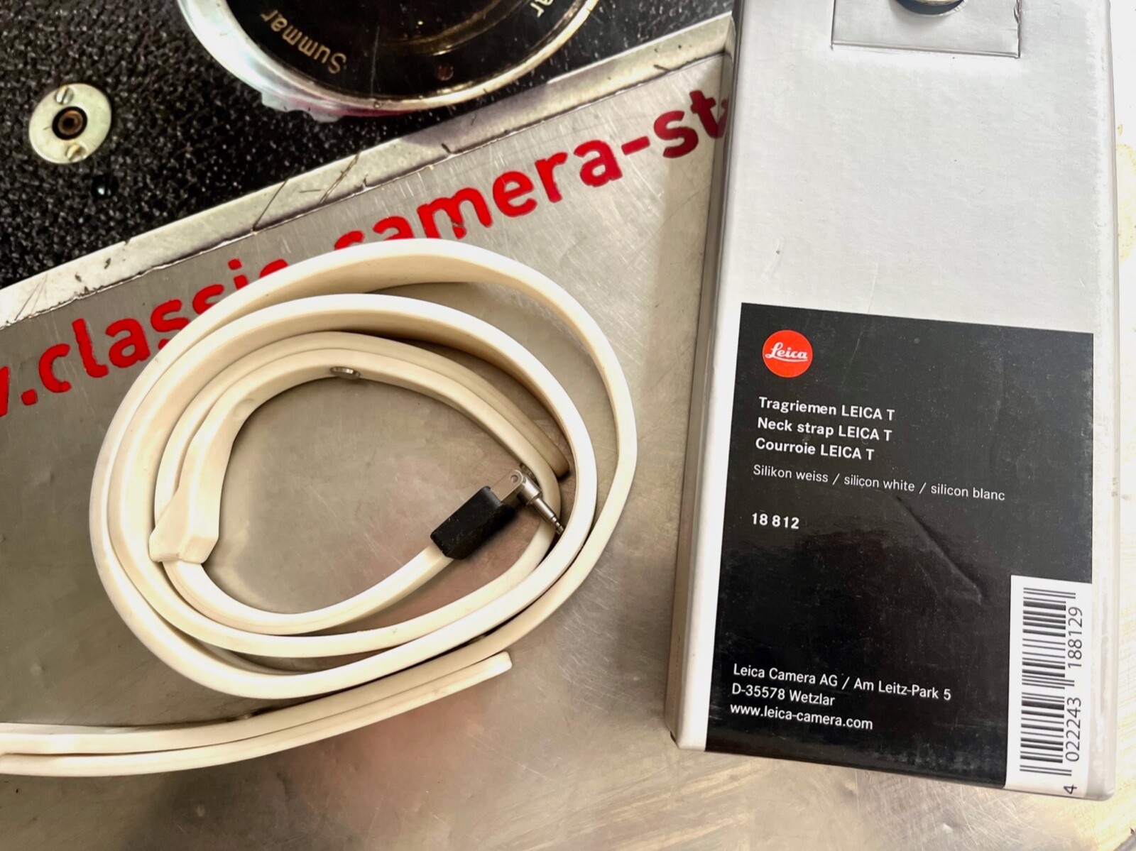 Leica Carrying Strap Leica T Silicone White – Article #18812 – New – Boxed